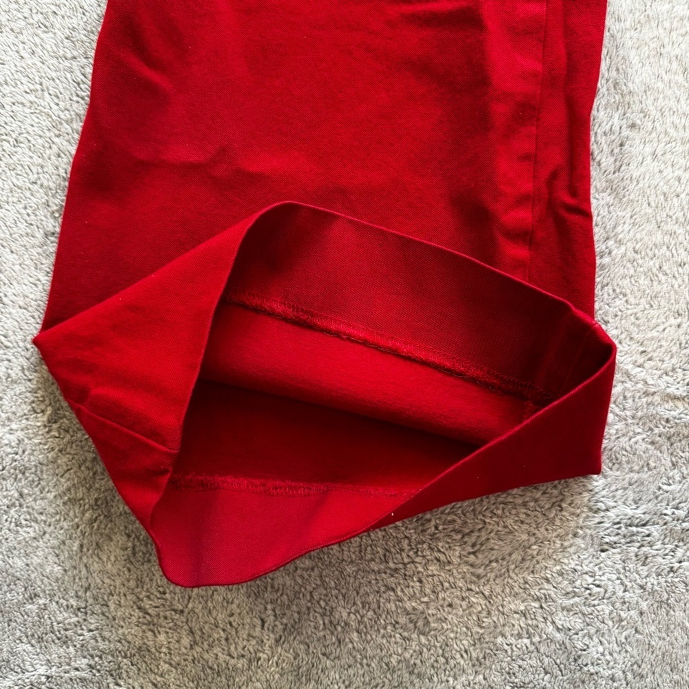 Banana Republic Red Flare Trousers Pants - Cotton Mix - Size 8 - Picture 11 of 13